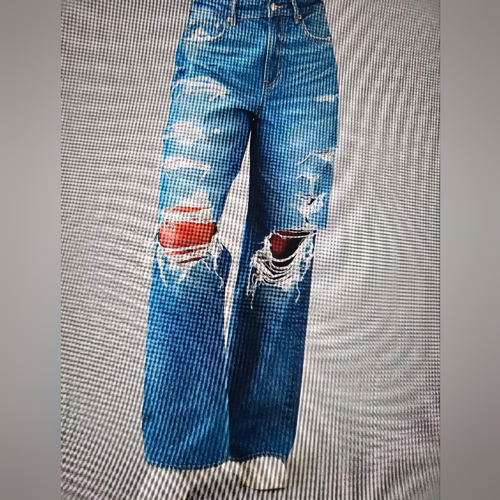 Wide leg jeans